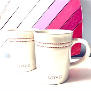 NWT, 2 Hearth & Hand "Love" Mugs